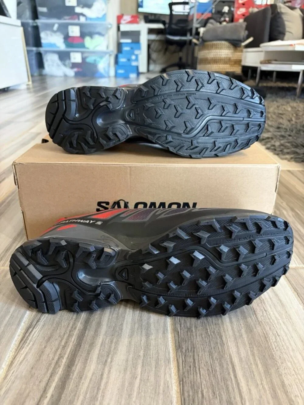 Men's Salomon XT-Pathway 2 Shoes - Asphalt/Black/Fire L49193400